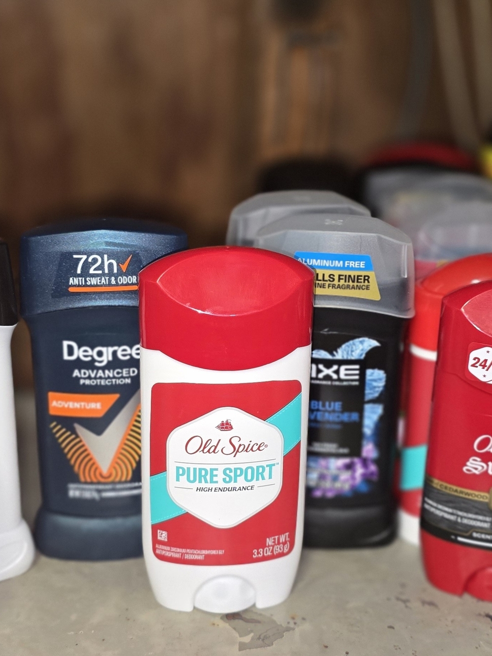 Pure Sport Men's Deodorant Stick - Red/White